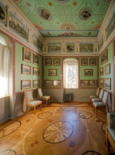 Stein Island with Villa Hamilton, interior view, Wörlitz Park, Wörlitz Gardens, Garden Kingdom of