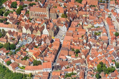 Rothenburg ob der Tauber, district town, Middle Franconian district Ansbach, medieval old town,