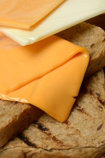 Processed cheese, processed cheese slices on toast