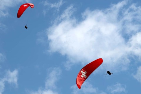 Paraglider, Interlaken, Switzerland