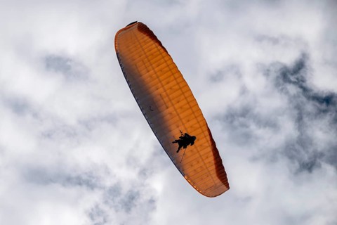 Paragliding tandem flight, Interlaken, Switzerland