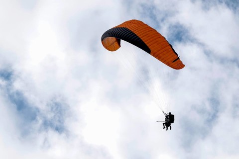 Paragliding tandem flight, Interlaken, Switzerland
