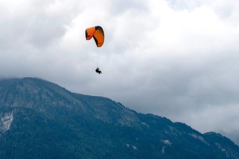 Paragliding tandem flight, Interlaken, Switzerland