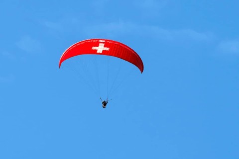 Paraglider, Interlaken, Switzerland