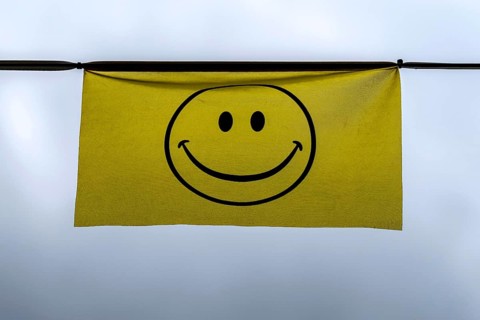 Smiley cloth, Interlaken, Switzerland