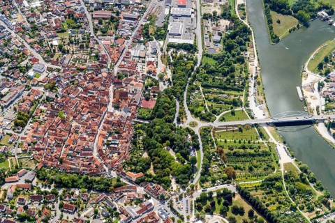 Volkach, city, Bavaria, Lower Franconia, district Kitzingen, historical, wine-growing region, Main,