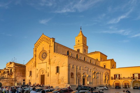 The cathedral in Matera, Basilicata, Italy