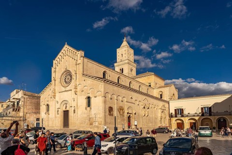 The cathedral in Matera, Basilicata, Italy