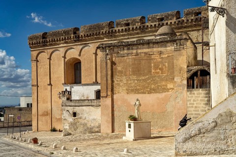 The Madre di San Lorenzo Martire church in Massafra, Apulia, Italy