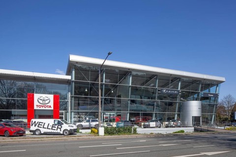 Dealership of the Japanese car brand Toyota, Bremen, Germany