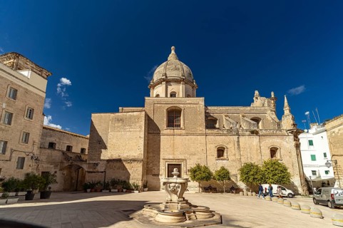 The baroque palace Palazzo Palmieri in Monopoli, Apulia, Italy