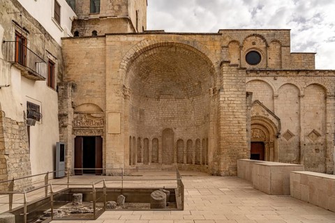 The Tomba di Rotari or San Giovanni Battista in Tomba and the former church of San Pietro in Monte