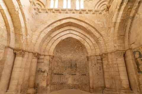 Interior of the Tomba di Rotari or San Giovanni Battista in Tomba in Monte Sant'Angelo, Gargano,
