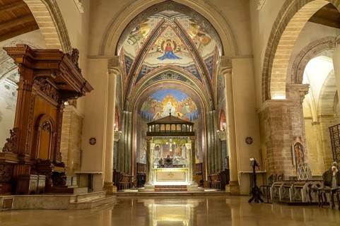 Altar of the Cathedral of Nardò or Cathedral Basilica of the Assumption of the Virgin Mary in