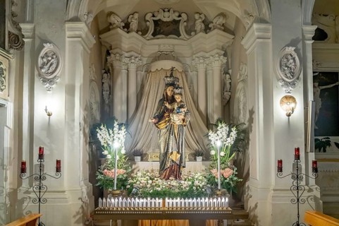 Madonna in the interior of the church Chiesa di San Domenico in Nardo, Apulia, Italy