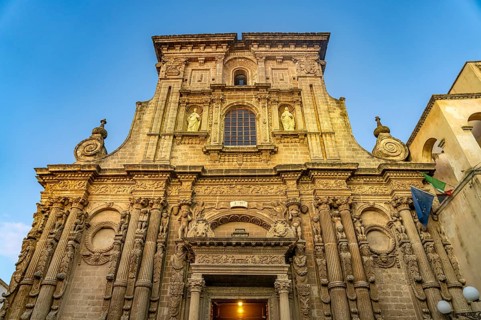 Facade of the Chiesa di San Domenico church in Nardo, Apulia, Italy