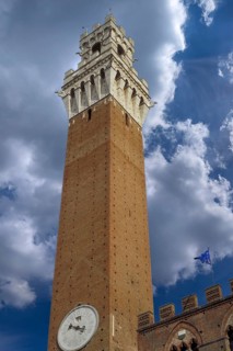 The tower on the Piazza del Campo, Siena, Tuscany, Italy