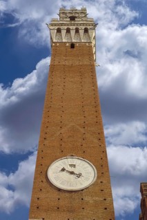The tower on the Piazza del Campo, Siena, Tuscany, Italy