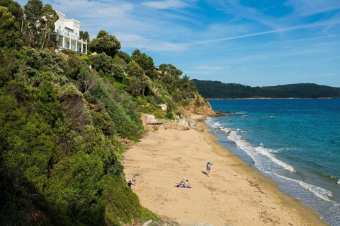 Beach, Plage de Sylvabelle, La Croix-Valmer, Saint Tropez, Var, French Riviera, Provence-Alpes-Cote