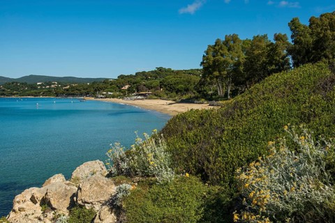 Beach, Plage de Gigaro, La Croix-Valmer, Saint Tropez, Var, French Riviera, Provence-Alpes-Cote