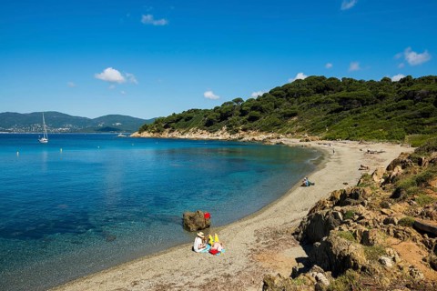 Beach, Plage d'Héraclée, La Croix-Valmer, Saint Tropez, Var, French Riviera, Provence-Alpes-Cote