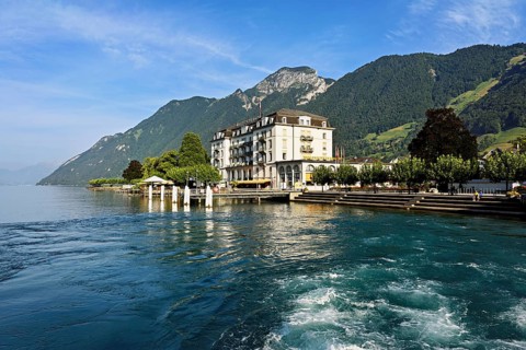Hotel Waldstätterhof on Lake Lucerne, Brunnen, Canton, Schwyz, Switzerland