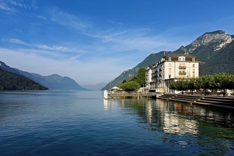 Hotel Waldstätterhof on Lake Lucerne, Brunnen, Canton Schwyz, Switzerland