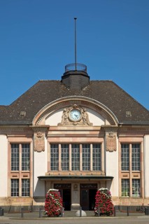 Train station, Bad Nauheim, Hesse, Germany
