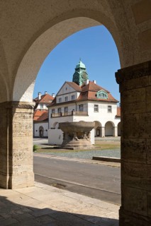 Sprudelhof, an important spa complex built between 1905 and 1911 in Art Nouveau style, Bad Nauheim,