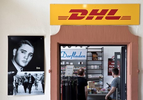 Photos of Elvis at a shop in the railway station, Elvis Presley lived in Bad Nauheim, Hesse,