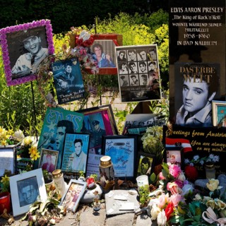 Elvis Stele on Elvis Presley Square, memorial to Elvis Presley with messages from his fans from all