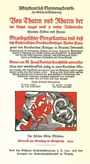Mockery book on the debauched customs of priests and nobles from 1590, German literary history, by