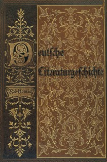 Cover page, German literary history, by Robert König, 9th edition from 1881