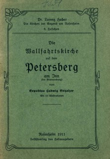 Title, reproduction church guide from 1911 Petersberg pilgrimage church, municipality of