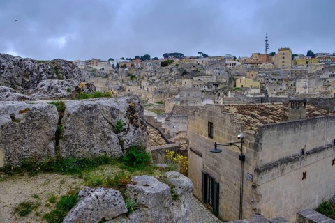 Cave settlement, cave dwellings, houses, Sassi, Matera, Unesco World Heritage Site, Basilicata,