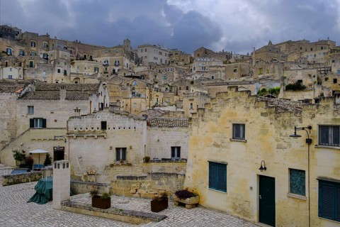 Cave settlement, cave dwellings, houses, Sassi, Matera, Unesco World Heritage Site, Basilicata,