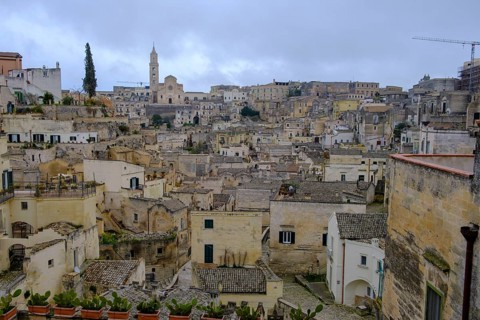 Cave settlement, cave dwellings, houses, Sassi, Matera, Unesco World Heritage Site, Basilicata,