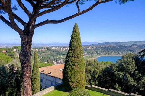 Gardens of the Palazzo Apostolico di Castel Gandolfo, Papal Summer Residence Castel Gandolfo,