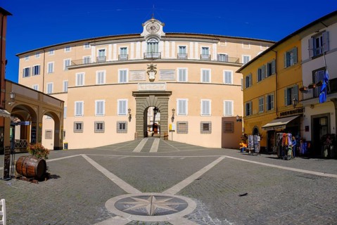 Papal summer residence Castel Gandolfo, Palazzo Pontificio, Albano, Alban Hills, Colli Albani,
