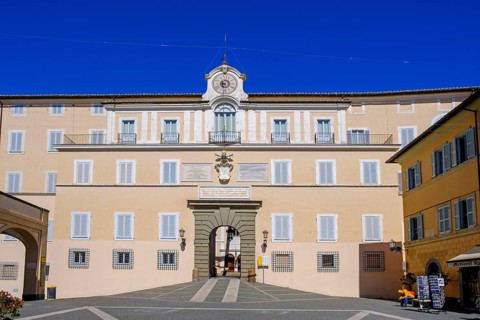 Papal summer residence Castel Gandolfo, Palazzo Pontificio, Albano, Alban Hills, Colli Albani,