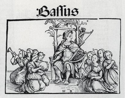 Bass, the four vocal parts from Öglin's songbook 1512, from Könnecke Bilderatlas zur Geschichte der