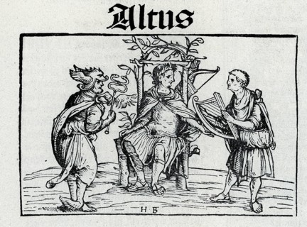 Alto, the four vocal parts from Öglin's songbook 1512, from Könnecke Bilderatlas zur Geschichte der
