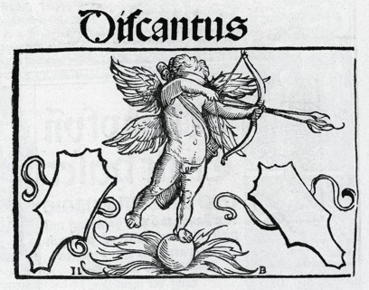 Soprano Discatusthe four vocal parts from Öglin's songbook 1512, from Könnecke Bilderatlas zur