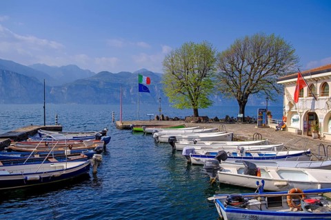 Fishing Museum, Museo della pesca, harbour of Cassone di Malcesine, Lake Garda, Veneto, Italy