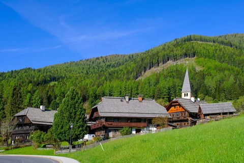 St. Oswald, near Bad Kleinkirchheim, Nockberge, Carinthia, Austria