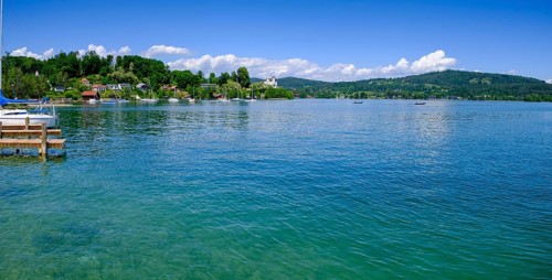 Reifnitz am Lake Wörth, south shore, Carinthia, Austria