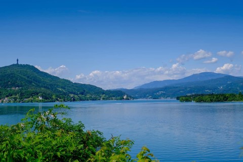On Lake Lake Wörth, south shore, near Sekirn, Carinthia, Austria