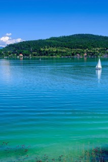 On Lake Lake Wörth, south shore, near Sekirn, Carinthia, Austria