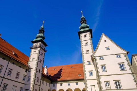 Landhaus Klagenfurt, seat of the Carinthian Parliament, Klagenfurt, Carinthia, Austria