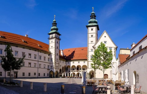 Landhaus Klagenfurt, seat of the Carinthian Parliament, Klagenfurt, Carinthia, Austria